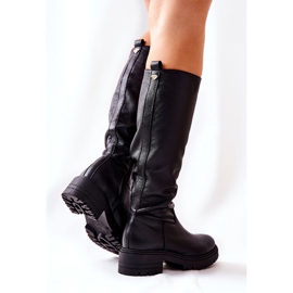 Botas de piel Negra Nicole 2685 negro 1
