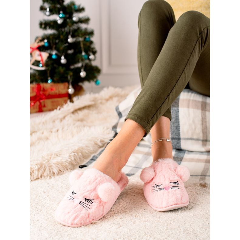 Evento pantuflas calientes rosa 2