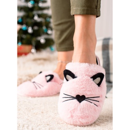 Evento Pantuflas Gato Rosa rosado 1