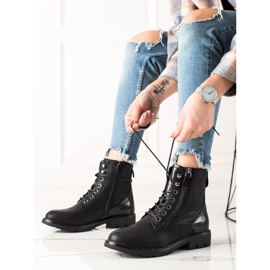 Evento Botas negras con cordones casuales negro 1