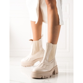 Seastar Botas beige sin cordones 1 Seastar Botas beige sin cordones 1