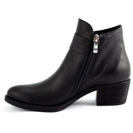 Olivier Botas de cuero de cara negra negro 1