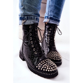 WT1 Botas negras Sorela con cremalleras negro 6