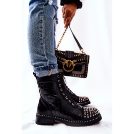 WT1 Botas negras Sorela con cremalleras negro 7
