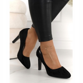 PJ1 Zapatos de tacón clásicos en una barra Suede Black Eliana negro 3 PJ1 Zapatos de tacón clásicos en una barra Suede Black Eliana negro 3