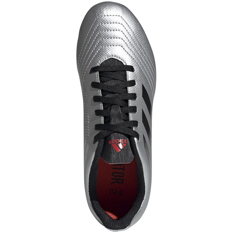 Botas de fútbol adidas Predator 19.4 FxG Jr G25822 plata 2