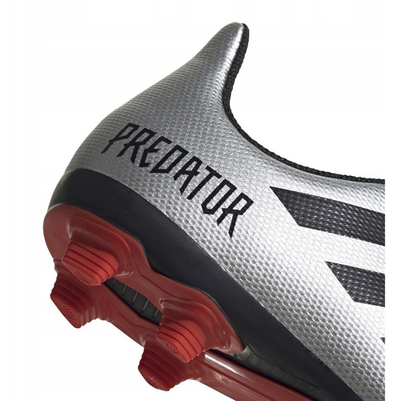 Botas de fútbol adidas Predator 19.4 FxG Jr G25822 plata 4