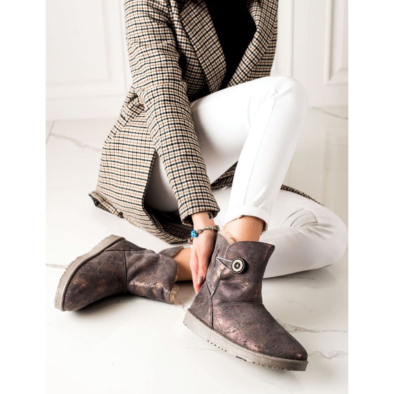 Evento Mukluki con purpurina marrón 1