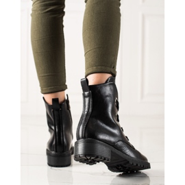 Botas VINCEZA con cordones negro 1