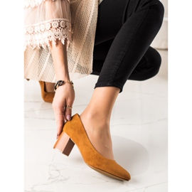 M.Daszyński Bombas camel marrón amarillo 1 M.Daszyński Bombas camel marrón amarillo 1