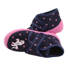 Calzado infantil befado 538P015 azul marino rosado 5