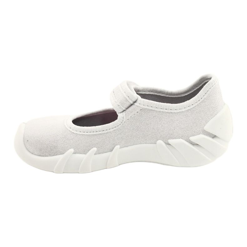 Zapatos speedy plateados para niños befado 109P222 blanco plata 2