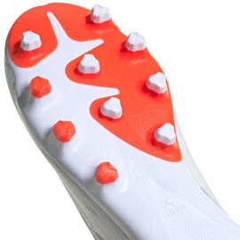 Botas de fútbol adidas X Speedflow.3 Mg M FY3270 azul, blanco, gris / plateado blanco 5