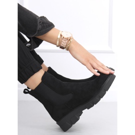 Botines Chelsea de ante negro Hege 3