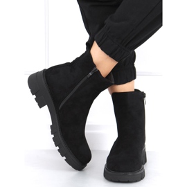 Botines Chelsea de ante negro Hege 2