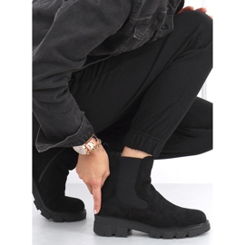 Botines Chelsea de ante negro Hege 7
