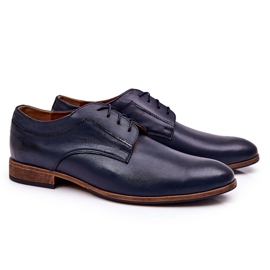 Bednarek Polish Shoes Zapatos de piel elegantes Bednarek 684 Azul marino 6