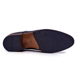 Bednarek Polish Shoes Zapatos de piel elegantes Bednarek 684 Azul marino 5