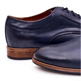 Bednarek Polish Shoes Zapatos de piel elegantes Bednarek 684 Azul marino 3