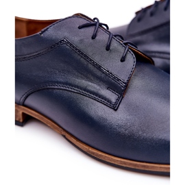 Bednarek Polish Shoes Zapatos de piel elegantes Bednarek 684 Azul marino 2