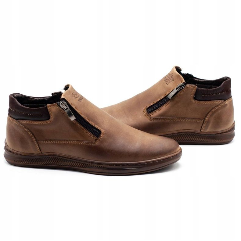 Polbut Botas de invierno para hombre K29 marrón 4