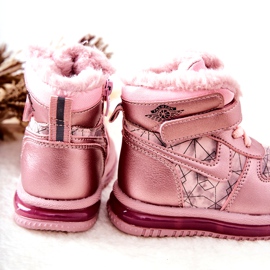 PJ2 Botas de nieve cálidas para niños Pink Shirinell rosado 3