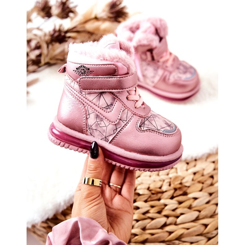 PJ2 Botas de nieve cálidas para niños Pink Shirinell rosa 5