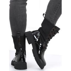 Botas militares con parte superior de calcetín Sanna Black negro 4
