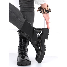 Botas militares con parte superior de calcetín Sanna Black negro 5
