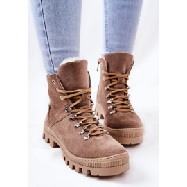 PF1 Botas de gamuza cálidas Sand Sandstorm beige 4