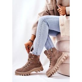 PF1 Botas de gamuza cálidas Sand Sandstorm beige 5