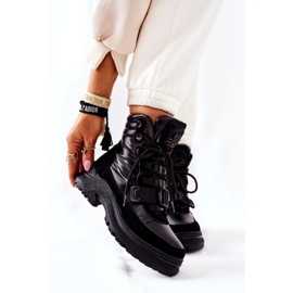 PS1 Botas de nieve para mujer en la cremallera Black Marcia negro 8