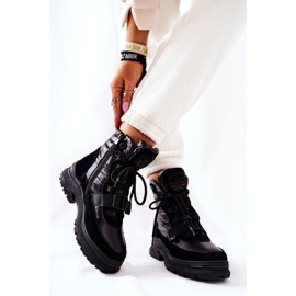 PS1 Botas de nieve para mujer en la cremallera Black Marcia negro 7