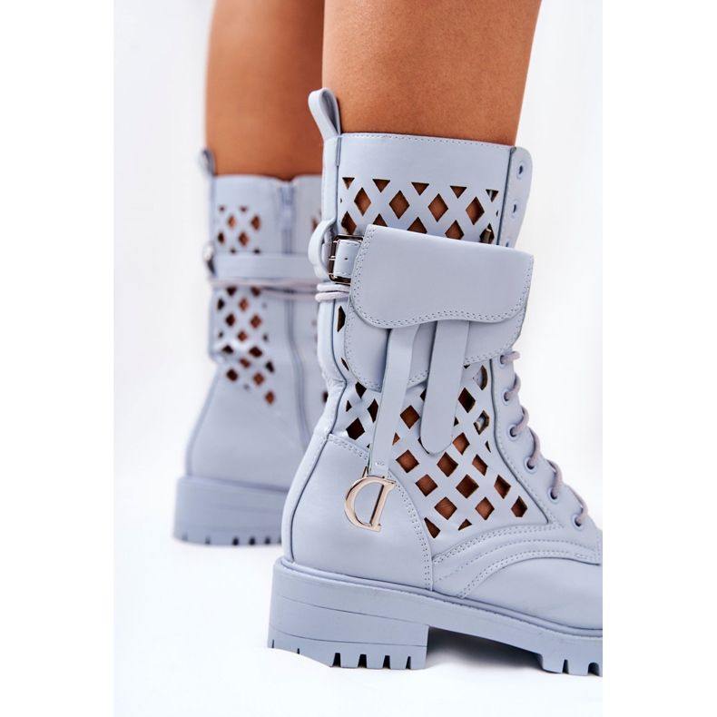 PS1 Botas caladas con el riñón Blue Rock Star azul 1