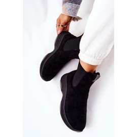 WS1 Botas negras con plataforma de ante Nicci negro 1 WS1 Botas negras con plataforma de ante Nicci negro 1