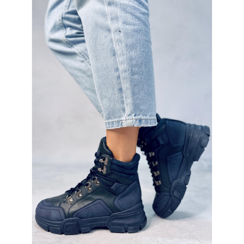 Zapatillas altas Brita DK.BLUE azul 2