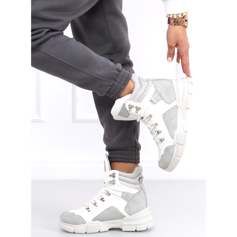 Zapatillas altas Brita LT.GRAY blanco gris 1
