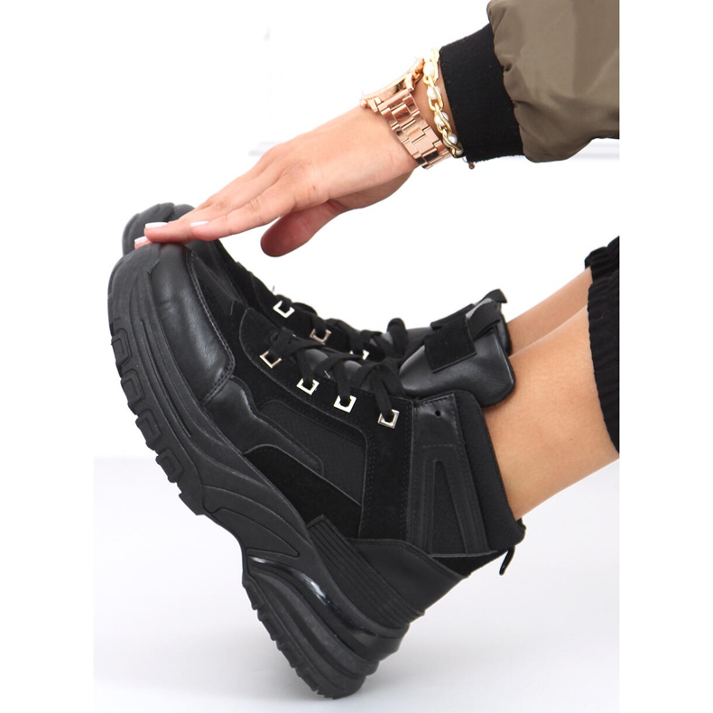 Zapatillas altas Diana Black negro 1