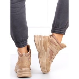 Zapatillas altas Diana Camel beige 2