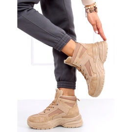 Zapatillas altas Diana Camel beige 3