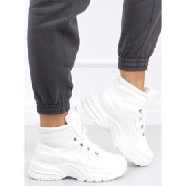 Zapatillas altas Diana White blanco 3