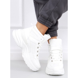 Zapatillas altas Diana White blanco 4