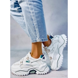 Zapatilla Berta White blanco verde 2