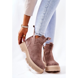 Lewski Shoes Botas de ante Workery Lewski 3104 / P Cappucino beige 3