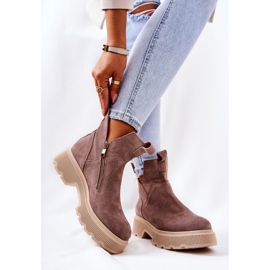 Lewski Shoes Botas de ante Workery Lewski 3104 / P Cappucino beige 4