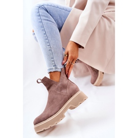Lewski Shoes Botas de ante Workery Lewski 3104 / P Cappucino beige 6