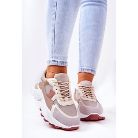 WS1 Zapatos deportivos en la plataforma beige Alessia 1