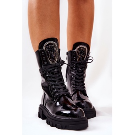PL4 Botas altas aislantes con adorno Ronessa negro 2