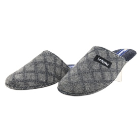 Befado Zapatos de hombre Inblu 155M009 azul gris 2