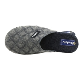 Befado Zapatos de hombre Inblu 155M009 azul gris 3